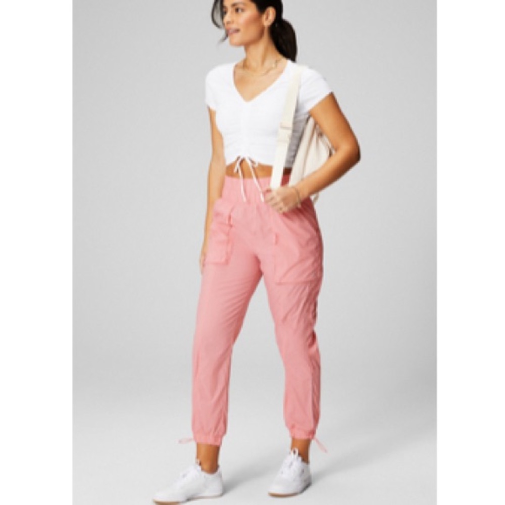 Fabletics Ultra High Waisted Piped Nylon Pant